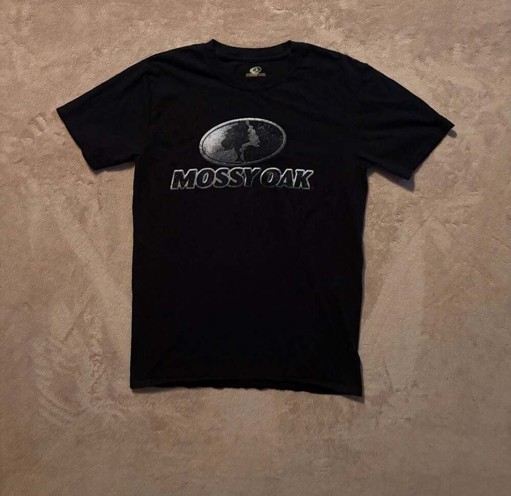 Mossy Oak Classic Logo Graphic T-Shirt Black Size Small